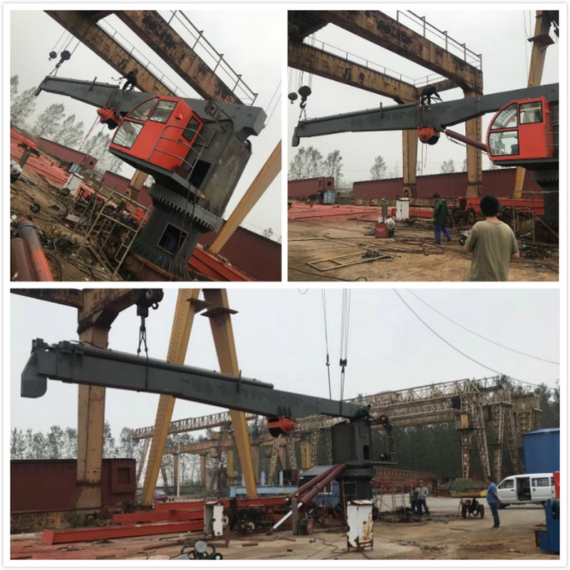 haitai heavy industry successfully finished commissioning of hydraulic telescopic boom crane